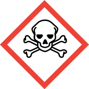Étiquette GHS 06 toxicité aiguë (mortelle) – signalétique de danger chimique en Suisse