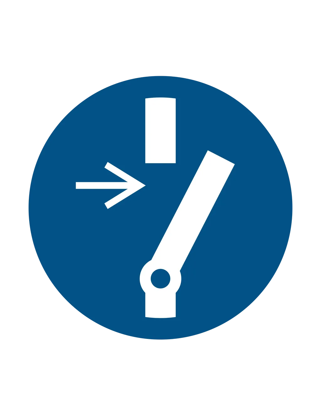 Panneau d'obligation ISO 7010 M021 debrancher avant reparation obligatoire – signalétique d'obligation à Sierre dans le canton du Valais (Suisse)