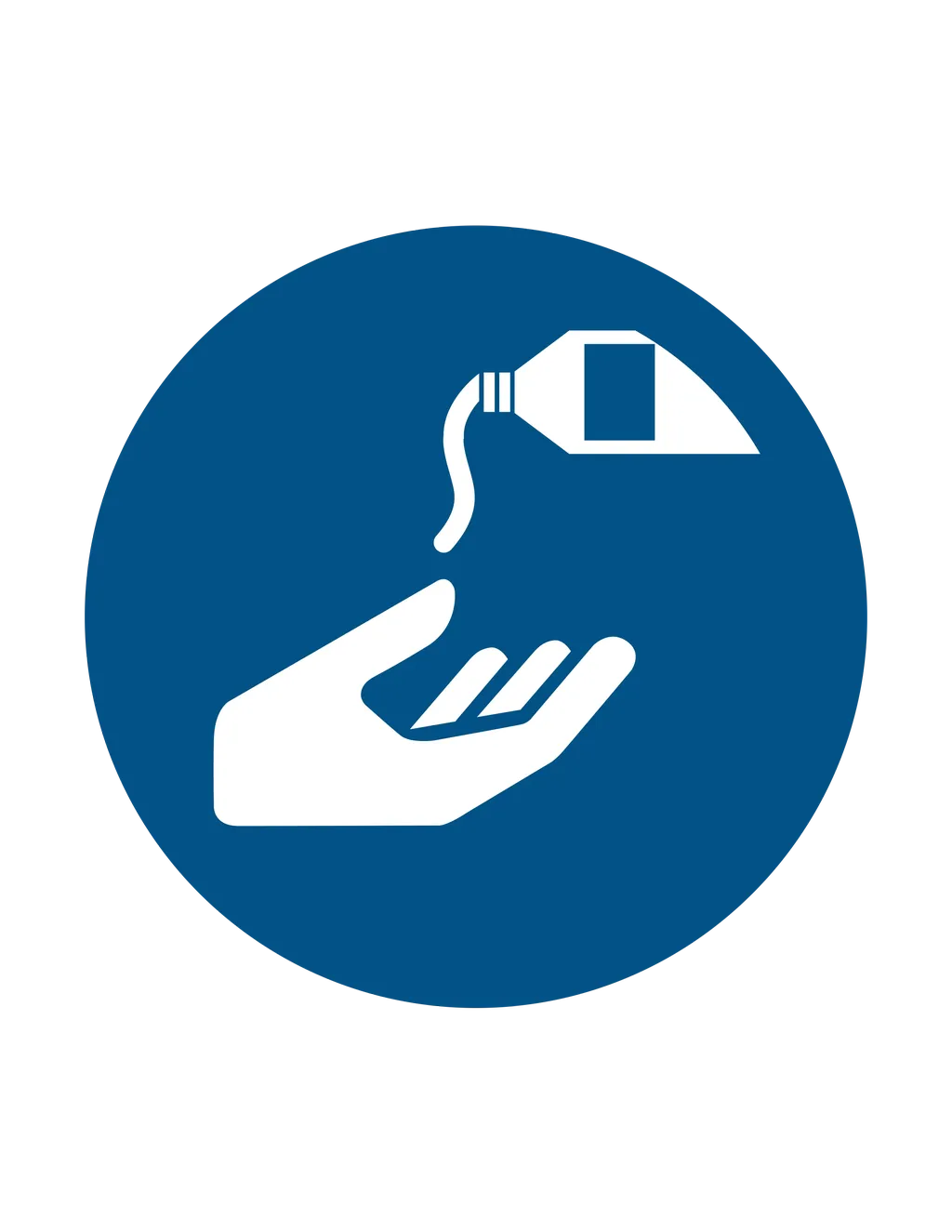 Panneau d'obligation ISO 7010 M022 utilisation creme protectrice obligatoire – panneau de consigne obligatoire en Valais (Suisse romande)