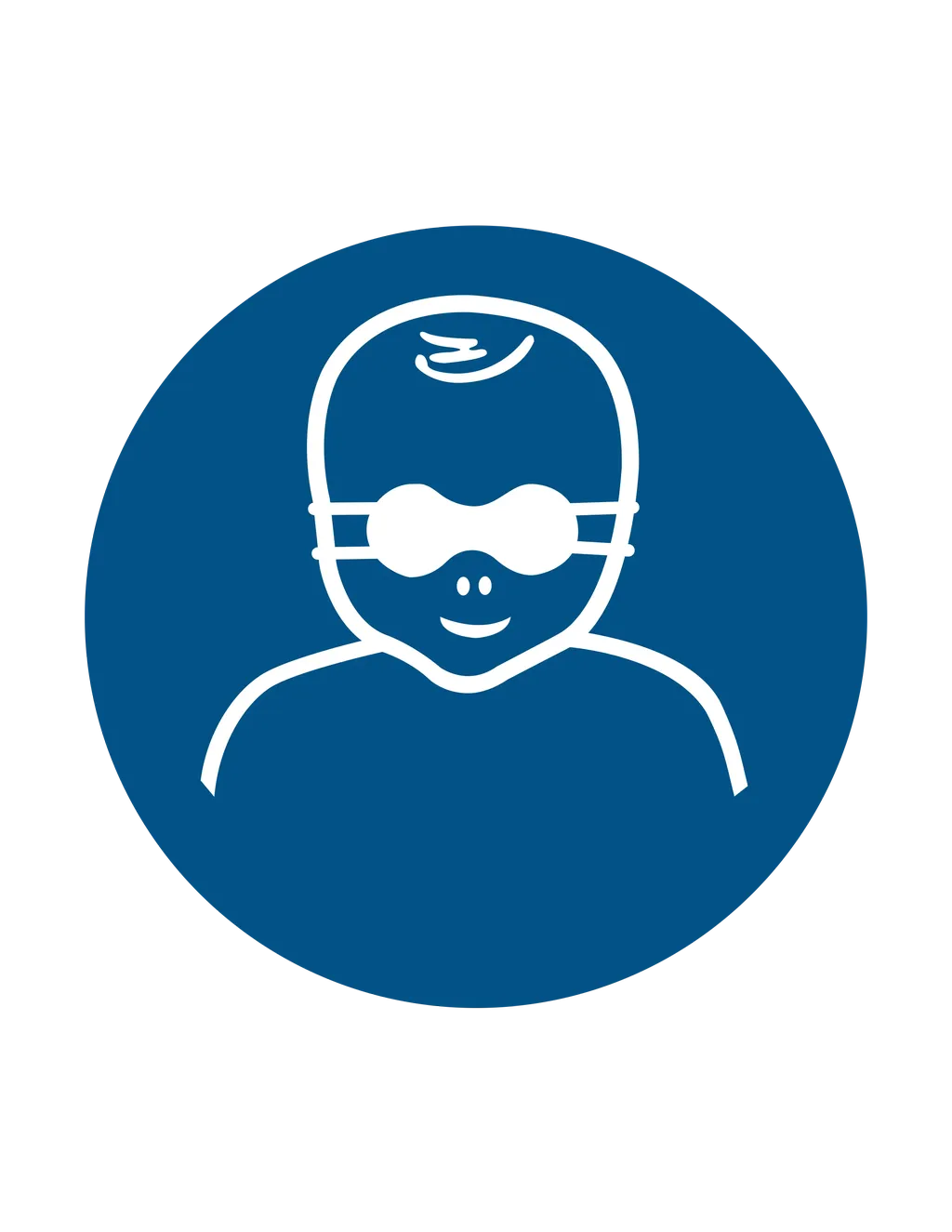 Panneau d'obligation ISO 7010 M025 proteger yeux nourrissons obligatoire – signalétique règlementaire en Suisse romande