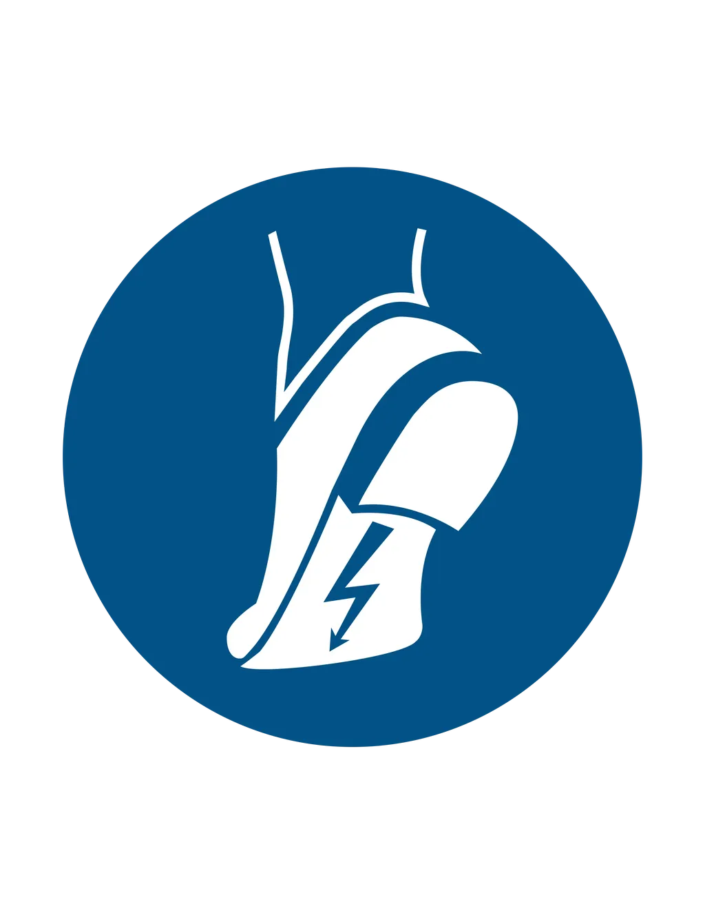 Panneau d'obligation ISO 7010 M032 port chaussures antistatiques obligatoire – panneau de consigne obligatoire en Valais (Suisse romande)