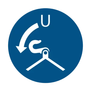 Panneau d'obligation ISO 7010 M042 decrocher canot sauvetage obligatoire – panneau de consigne obligatoire en Valais (Suisse romande)