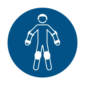 Panneau d'obligation ISO 7010 M049 utiliser equipement sport protecteur obligatoire – panneau d'obligation réglementaire dans nos ateliers en Valais