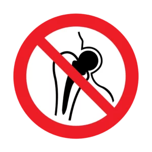 Panneau d'interdiction ISO 7010 P014 acces interdit implants metalliques – signalétique de prohibition à Aigle dans le canton de Vaud (Suisse romande)