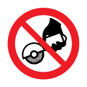 Panneau d'interdiction ISO 7010 P034 meuleuse manuelle interdite – signalisation d'accès interdit dans la région du Valais romand