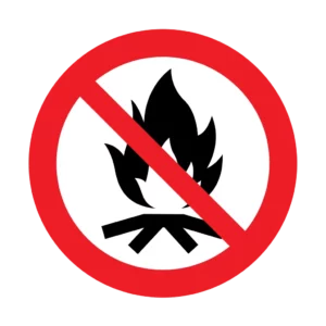 Panneau d'interdiction ISO 7010 P045 ne pas sortir du toboggan – signalétique de prohibition à Aigle dans le canton de Vaud (Suisse romande)