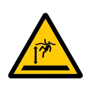 Panneau d'avertissement ISO 7010 W047 eau profonde – panneau de mise en garde dans nos ateliers en Valais