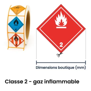 Panneau ADR classe gaz inflammable – signalisation de transport de matières dangereuses dans le canton du Valais