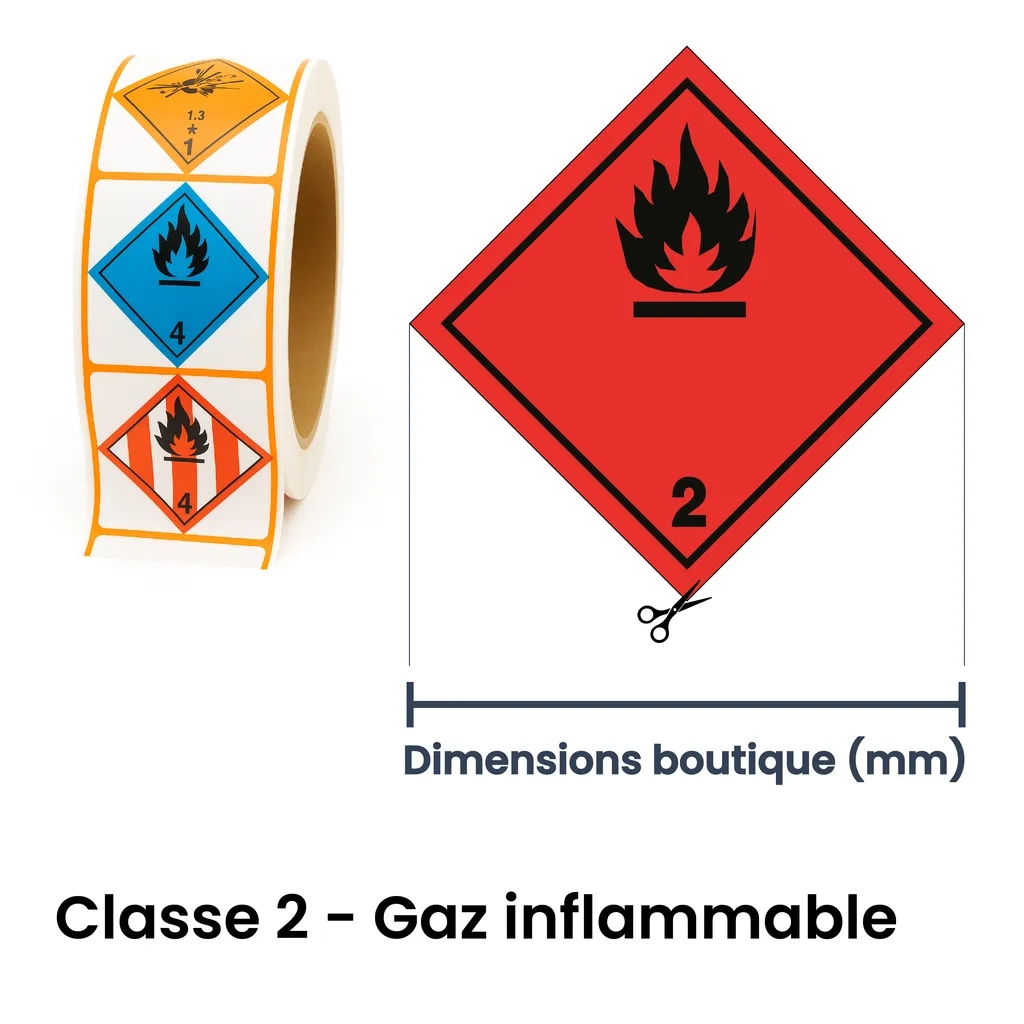 Panneau ADR classe gaz inflammable – signalisation de marchandises dangereuses à Aigle dans le canton de Vaud (Suisse romande)