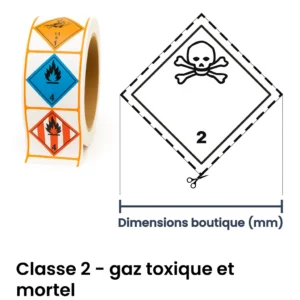 Panneau ADR classe gaz toxique mortel – signalisation de transport de matières dangereuses à Sierre dans le canton du Valais (Suisse)