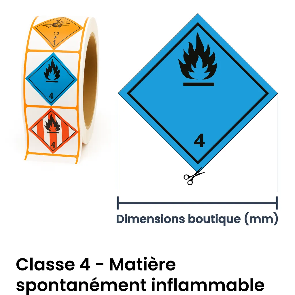 Panneau ADR classe matière spontanément inflammable – signalisation de transport de matières dangereuses à Sierre dans le canton du Valais (Suisse)