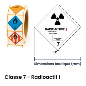 Panneau ADR classe matière radioactive niveau 1 – signalisation de marchandises dangereuses à Aigle dans le canton de Vaud (Suisse romande)