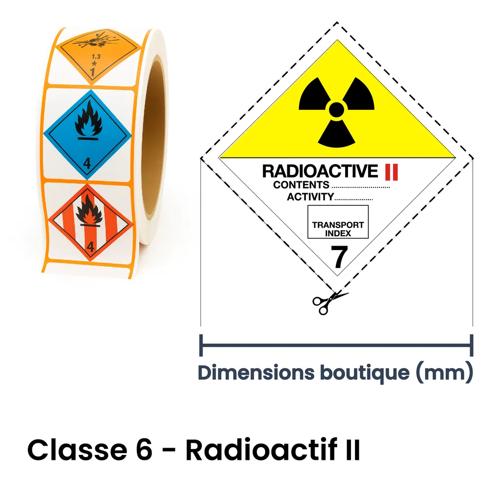 Panneau ADR classe matière radioactive niveau 2 – signalisation de transport de matières dangereuses dans le canton du Valais