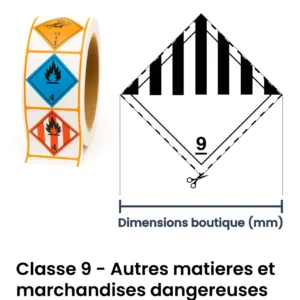 Panneau ADR classe marchandises dangereuses diverses – signalétique ADR pour matières dangereuses en Valais (Suisse romande)