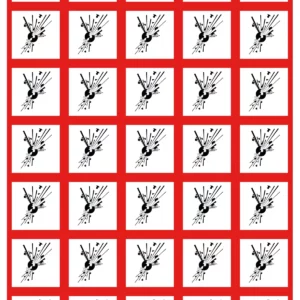 Visuel autocollant 40x40 GHS01 explosif