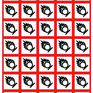 Visuel autocollant 40x40 GHS03 comburant