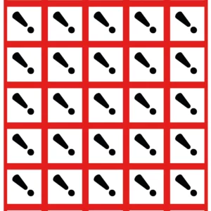 Visuel autocollant 40x40 GHS07 irritant nocif