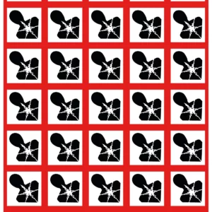 Visuel autocollant 40x40 GHS08 danger pour la sante